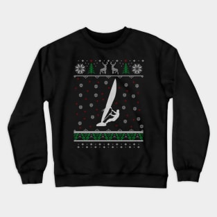 Windsurfing Ugly Christmas Sweater Gift Crewneck Sweatshirt